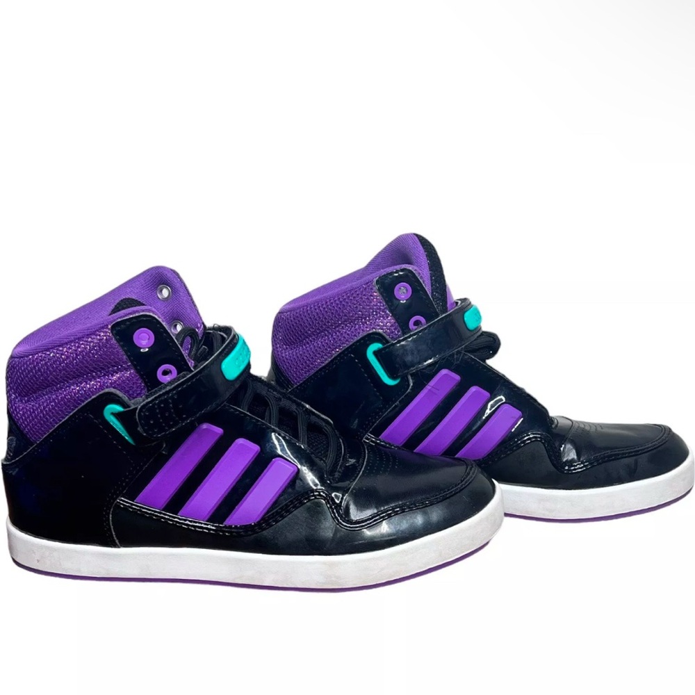 Adidas Originals AR 2.0 Black/Purple High Top Woman’s Sneakers Shoes Sz 9 - Picture 6 of 11